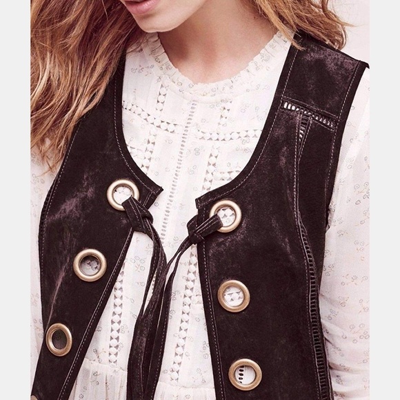 Anthropologie X Hei Hei Danette Suede Vest - Picture 4 of 4